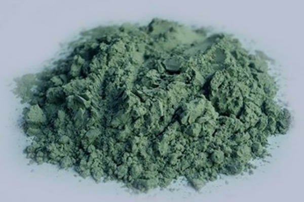 Poudre fine de silicium vert