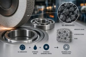 SG Abrasives in Vitrified Grinding Wheels for Bearing Steel Production