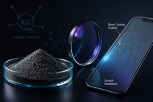 Cacbua Boron trong lớp phủ chống trầy xước cho quang học và màn hình