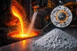 Fused Calcium Aluminate for Reducing MnS Inclusions in Steel